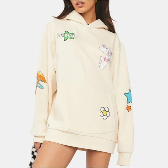 RIPNDIP Shroom Mania Graphic Pullover Hoodie Size Extra Large NWT - Picture 3 of 6
